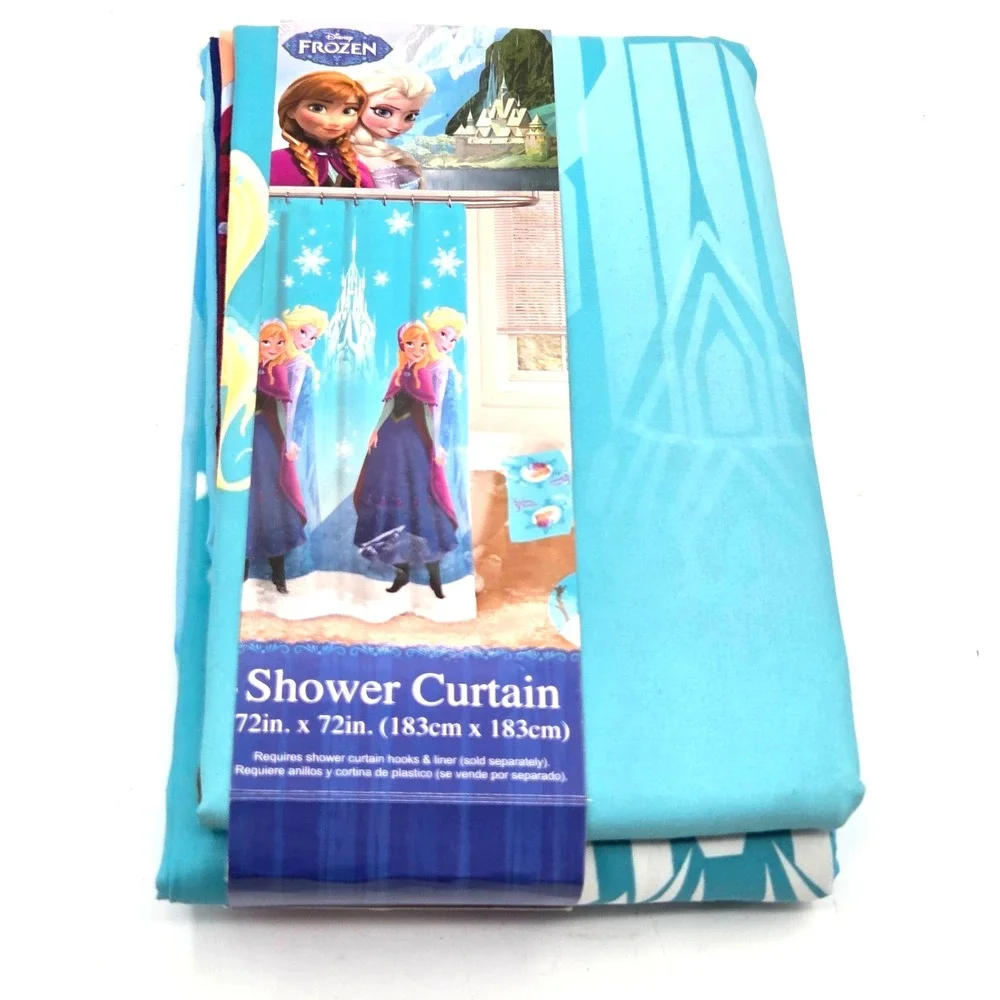 Disney Frozen Elsa Anna Bathroom Fabric Shower Curtain 72
